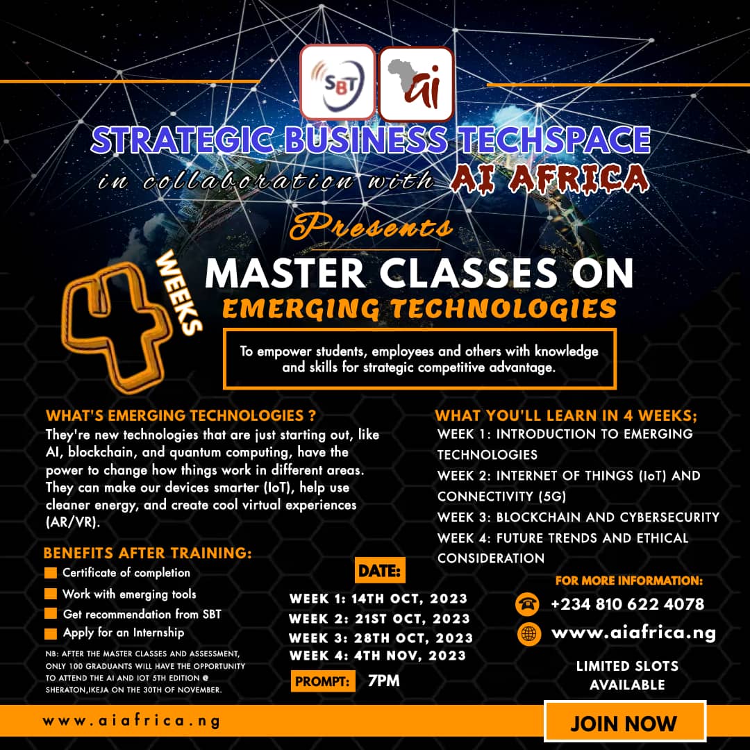 AI Africa master-class-flyer